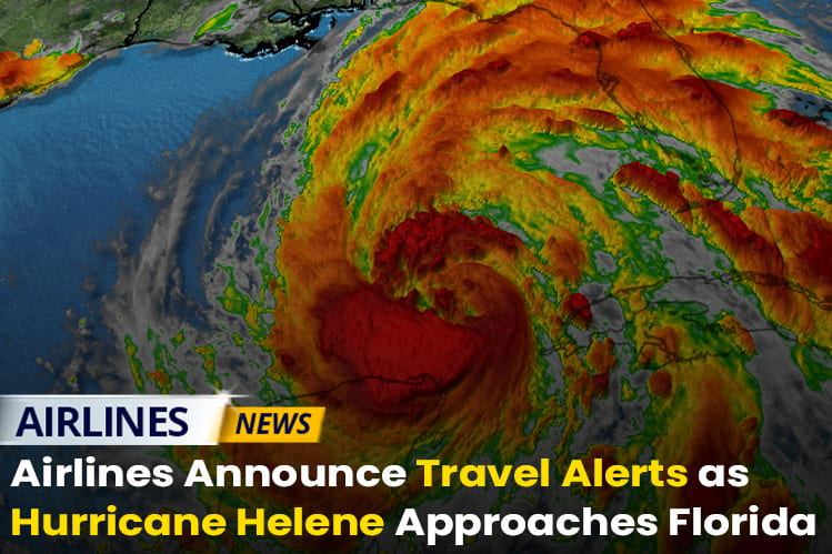 Airlines Issue Travel Alerts as Hurricane Helene Nears Florida