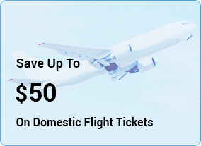 Save Up To $50 on Domestic Flight Tickets